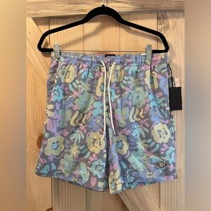 Men’s small graphic swim trunks